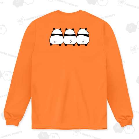 パンダ集会に参加してご満悦のパンダ【背面プリント】