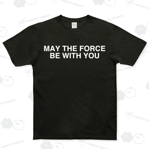 MAY THE FORCE BE WITH YOU-メイ・ザ・フォース・ビー・ウィズ・ユー- 白ロゴ