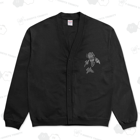 クジラのアート_濃色生地