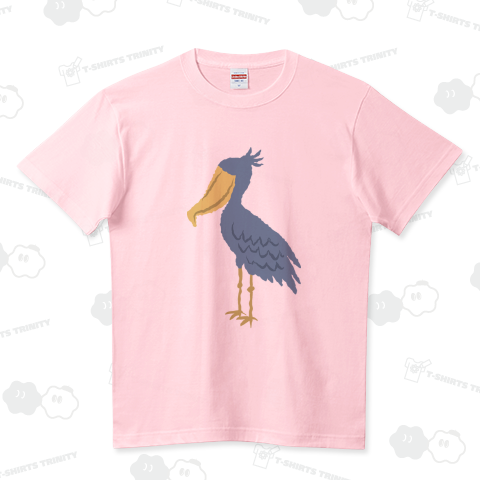 ハシビロコウ_02 ハイクオリティーTシャツ(5.6オンス)
