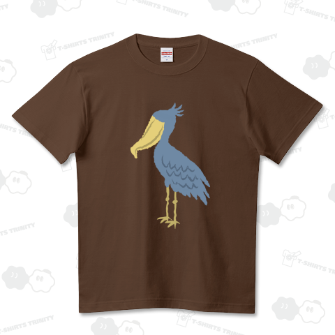 ハシビロコウ_02 ハイクオリティーTシャツ(5.6オンス)