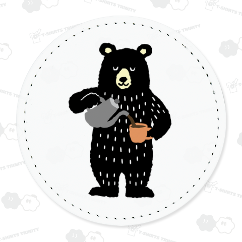 コーヒー注ぐクマさん