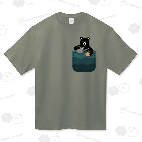 コーヒー注ぐクマさん_ポケット