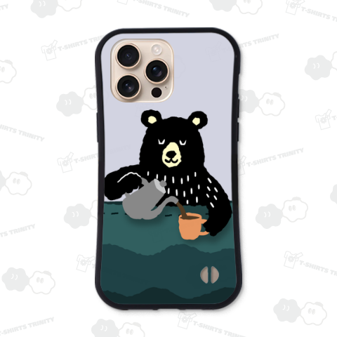 コーヒー注ぐクマさん_ポケット
