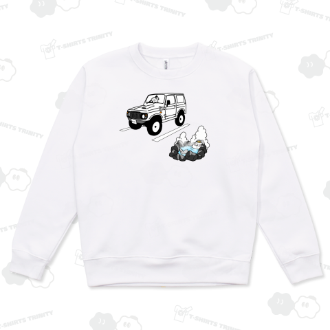 駐車場にある温泉を楽しむアザラシ