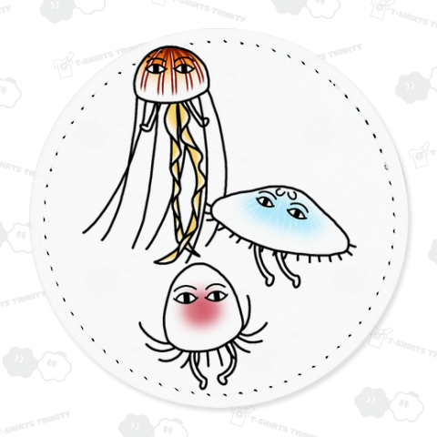 クラゲに仮装するメジェド様(バックプリント)
