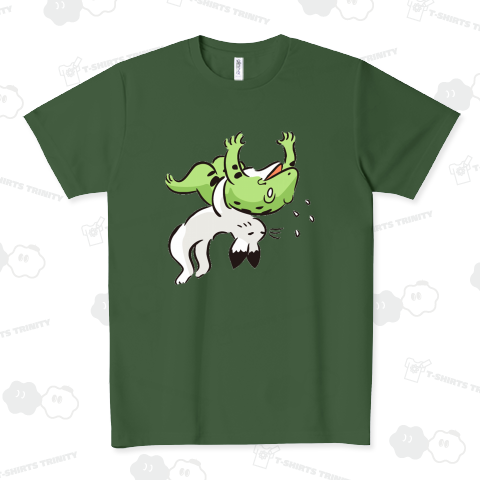 鳥獣戯画風ジャーマンスープレックス ドライTシャツ(4.4オンス)
