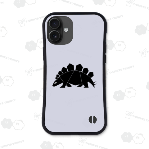 ステゴサウルス黒(バックプリント)