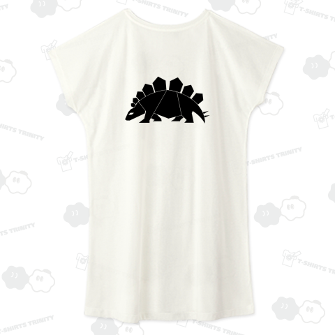 ステゴサウルス黒(バックプリント)