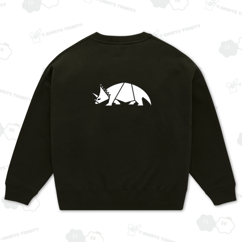 トリケラトプス白(バックプリント)