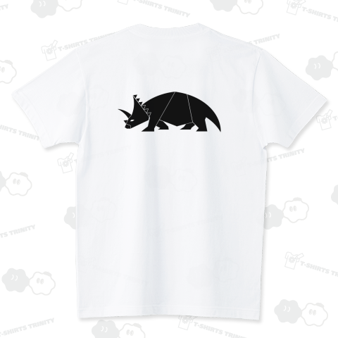 トリケラトプス黒(バックプリント)