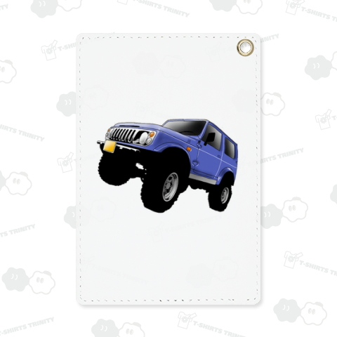 青い車(バックプリント)