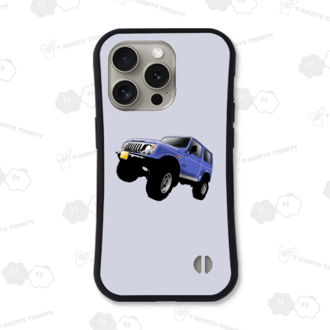 青い車(バックプリント)