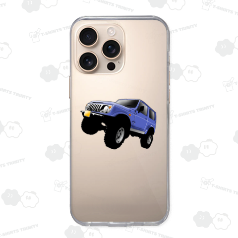 青い車(バックプリント)