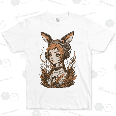 うさ耳オレンジ女性