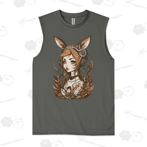 うさ耳オレンジ女性