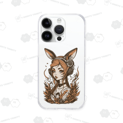 うさ耳オレンジ女性