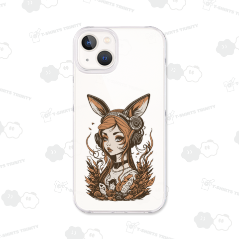 うさ耳オレンジ女性