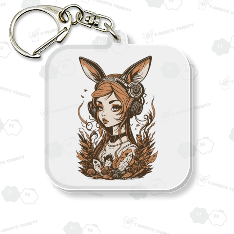 うさ耳オレンジ女性