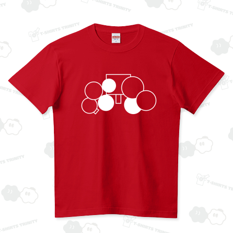 ドラムのセッティング図(1タム1フロア)