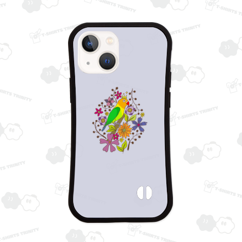 王冠を被ったボタンインコさん