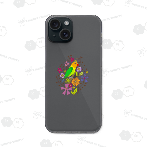 王冠を被ったボタンインコさん