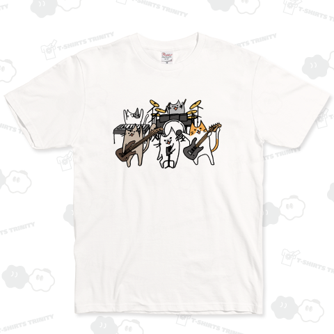 バンドねこライブ ベーシックTシャツ(5.0オンス)