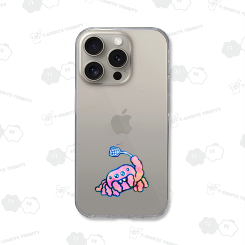 はえたたきでハエを取るハエトリグモ