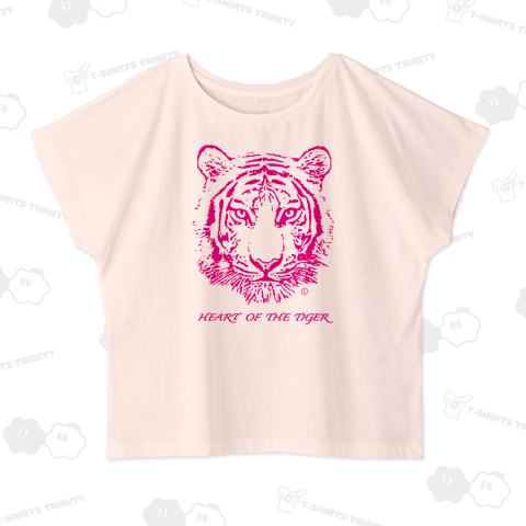 虎トラタイガー 虎顔 タイガー・アニマル・動物・フェイス Pink ピンク (C)