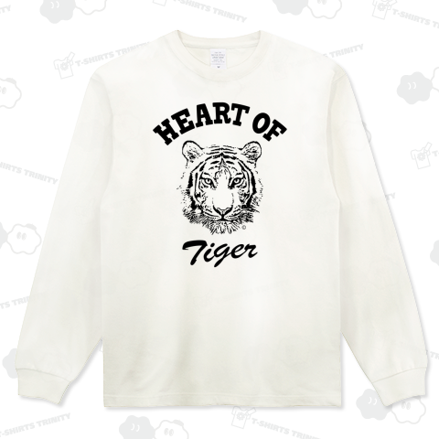 虎トラタイガー 虎顔(とらがお)センター 虎タイガーグッズ・虎タイガーアイテム 虎タイガーイラスト・虎絵・虎顔 Tシャツ 虎図 黒(C)