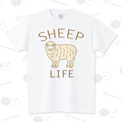 羊・ひつじ・全体・羊ライフ・イラスト・デザイン・ひつじグッズ・羊グッツ・動物・アニマル・かわいい・sheep・Tシャツ・トートバック・羊・未・オリジナル作品(C)