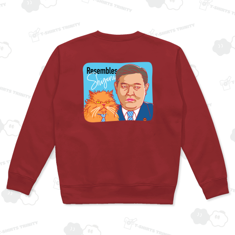 石破茂さんと猫(背中)