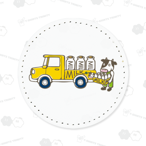 気ままにイラストT/ウシの牛乳配達