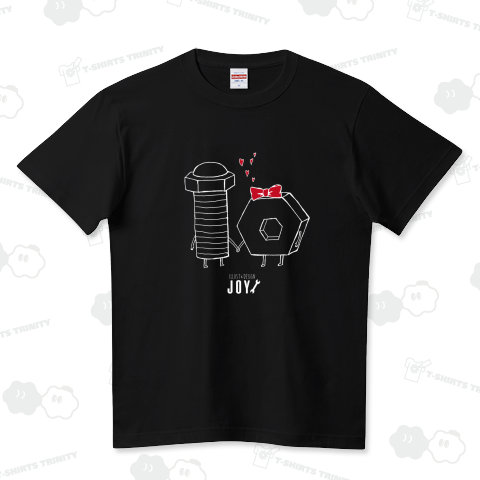 Bolt&Nut-1-w ハイクオリティーTシャツ(5.6オンス)