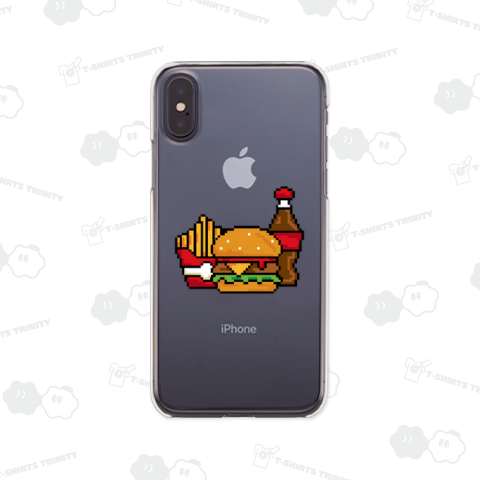ドット絵のバーガーセット