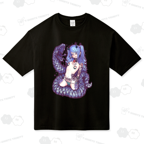 ラミア 蛇巻き ビッグシルエットTシャツ(5.6オンス)
