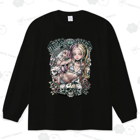 暑が夏いオブザデッド ビッグシルエットロングTシャツ(5.6オンス)