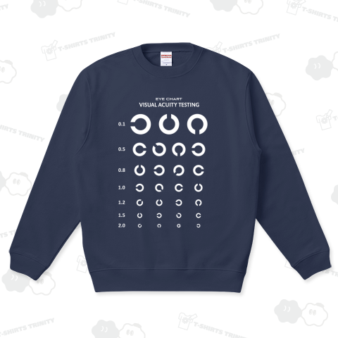 Visual Acuity Testing (文字ホワイト)【視力検査表kgs】