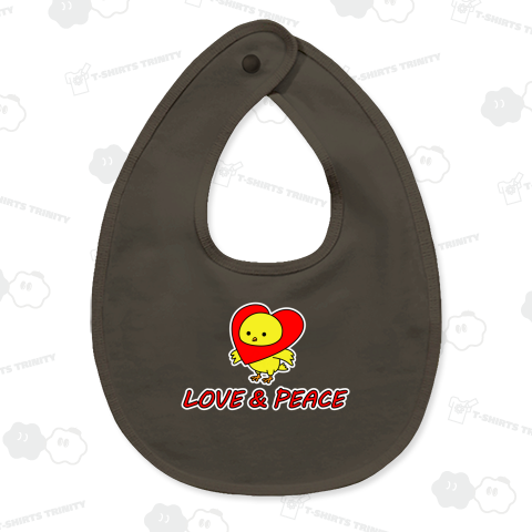 ラブ&ピース鳥(白フチ)