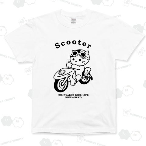 スクーターのバイク猫