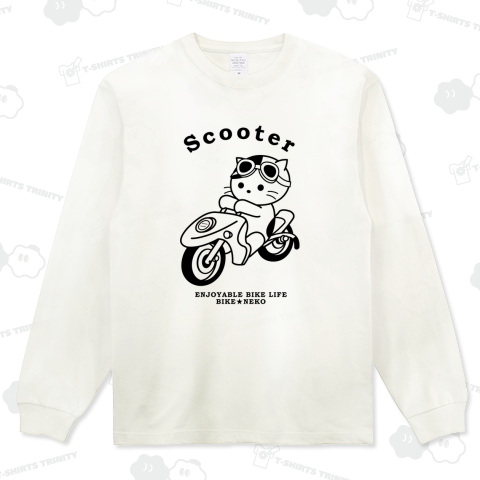 スクーターのバイク猫