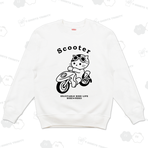 スクーターのバイク猫