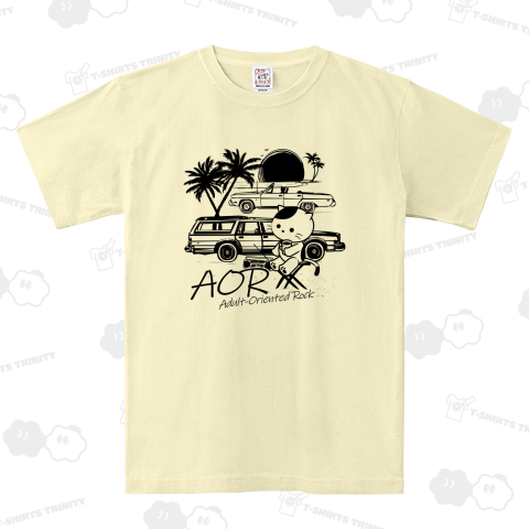 海の夕日とAORで癒され猫