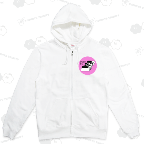 ピアノの鍵盤パンダ(丸ピンク)