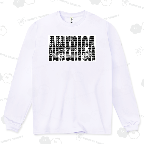 アメリカ国旗とアメ車のロゴ