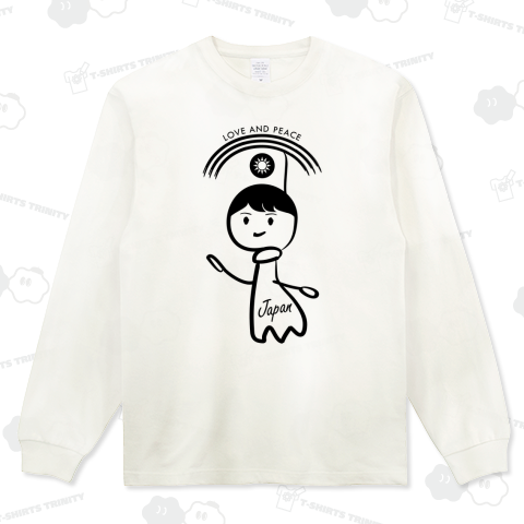 「ラブ・アンド・ピース」働きぬく首相のてるてる坊主