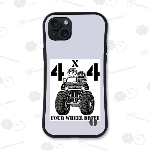 4x4の四輪駆動車に乗る猫