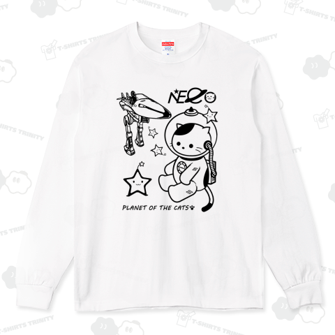 「NECO」星の惑星を見つけた宇宙猫