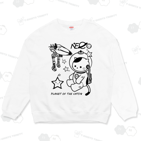 「NECO」星の惑星を見つけた宇宙猫