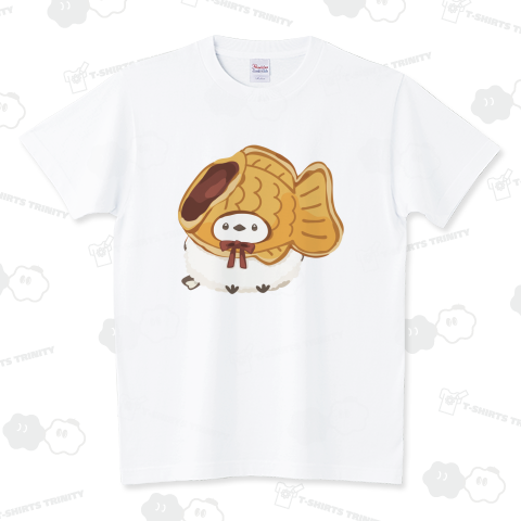 たい焼きシマエナガ[一口] スタンダードTシャツ(5.6オンス)